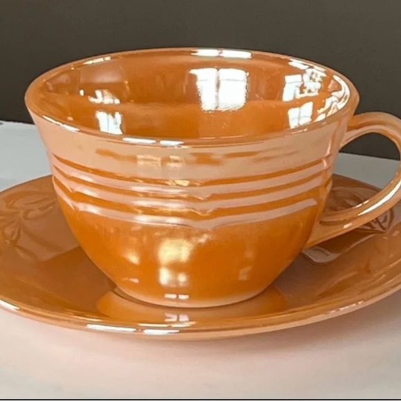 Peach Lustre bundle/3 from Anchor Hocking Fire King circa 1950-1962 dinnerware - Picture 4 of 11